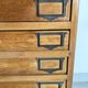Vintage printer or schoolmaster workshop furniture from the 50s