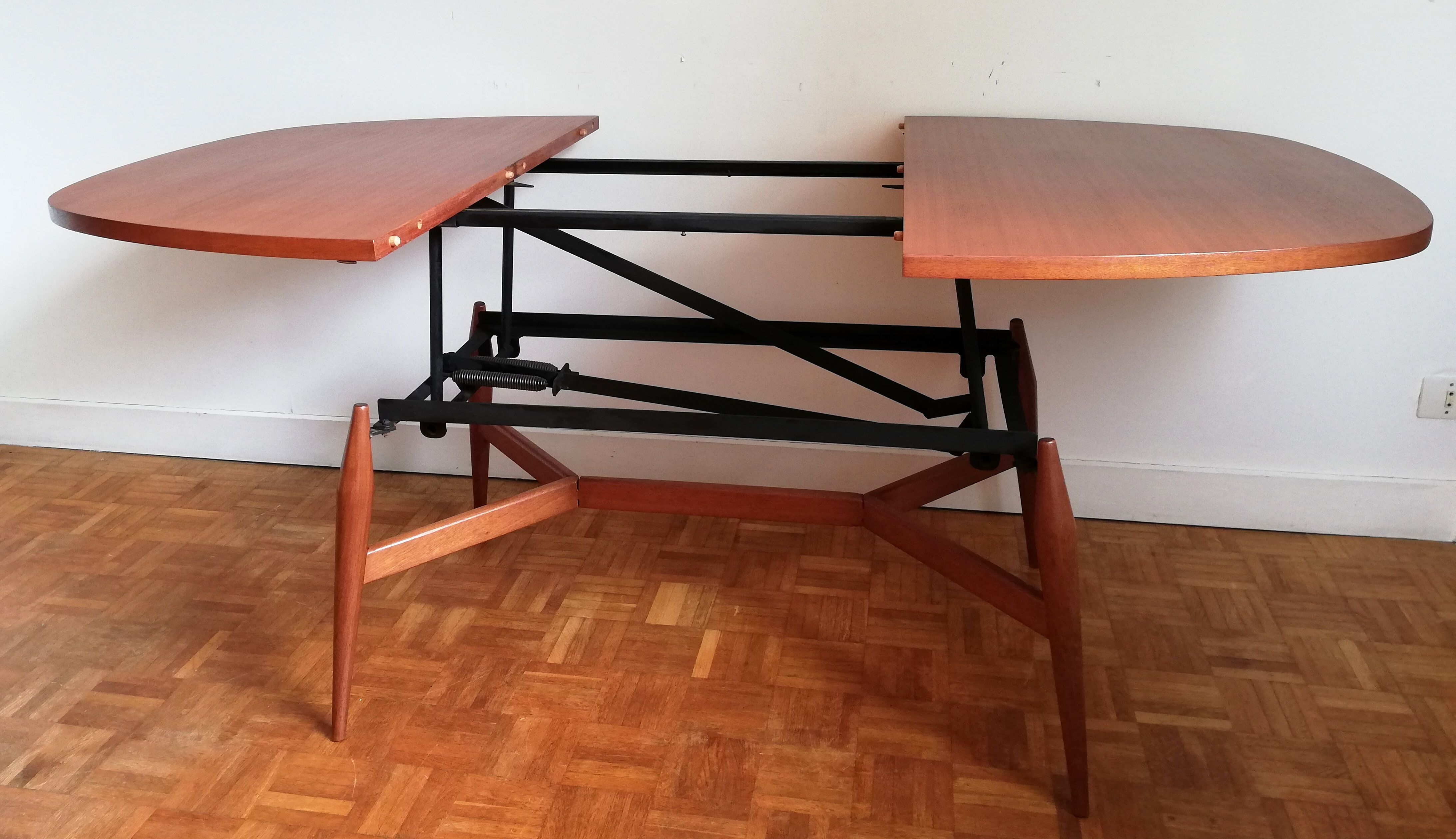 Danish convertible table Smorrebrod by Arne Vodder