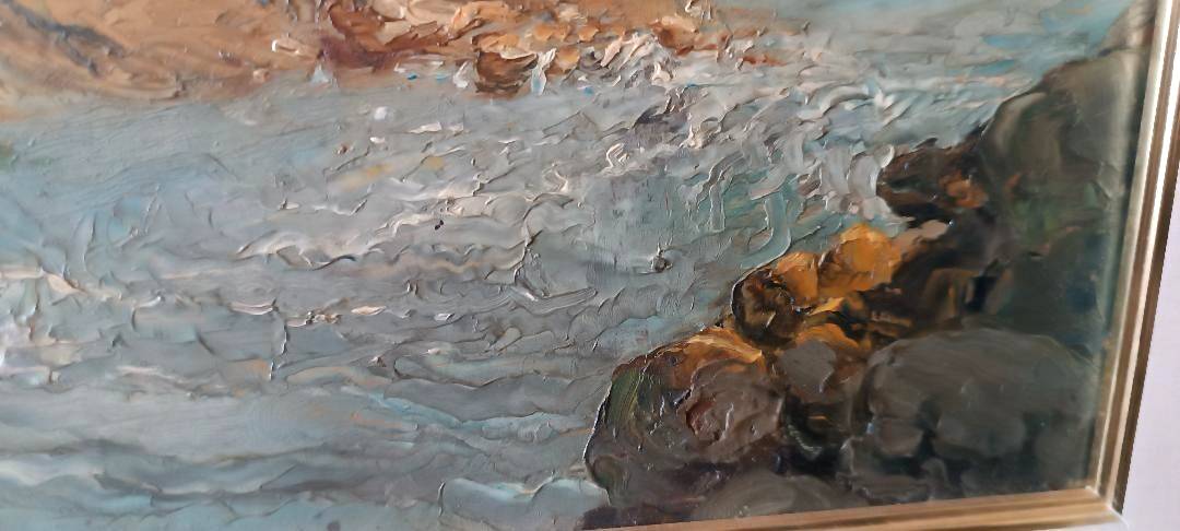Oil painting on cardboard, dated and unsigned, late 19th century, Italian school