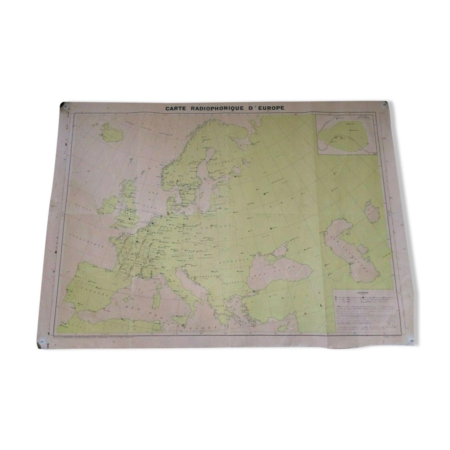 Radio map of Europe TSF publications and editions