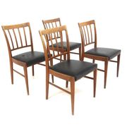 4 chaises scandinaves en teck, Suède, 1960