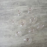 9 old port glass art deco style glass