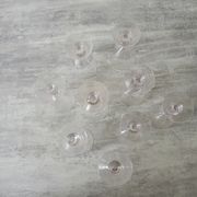 9 anciens verres à porto en verre style art déco