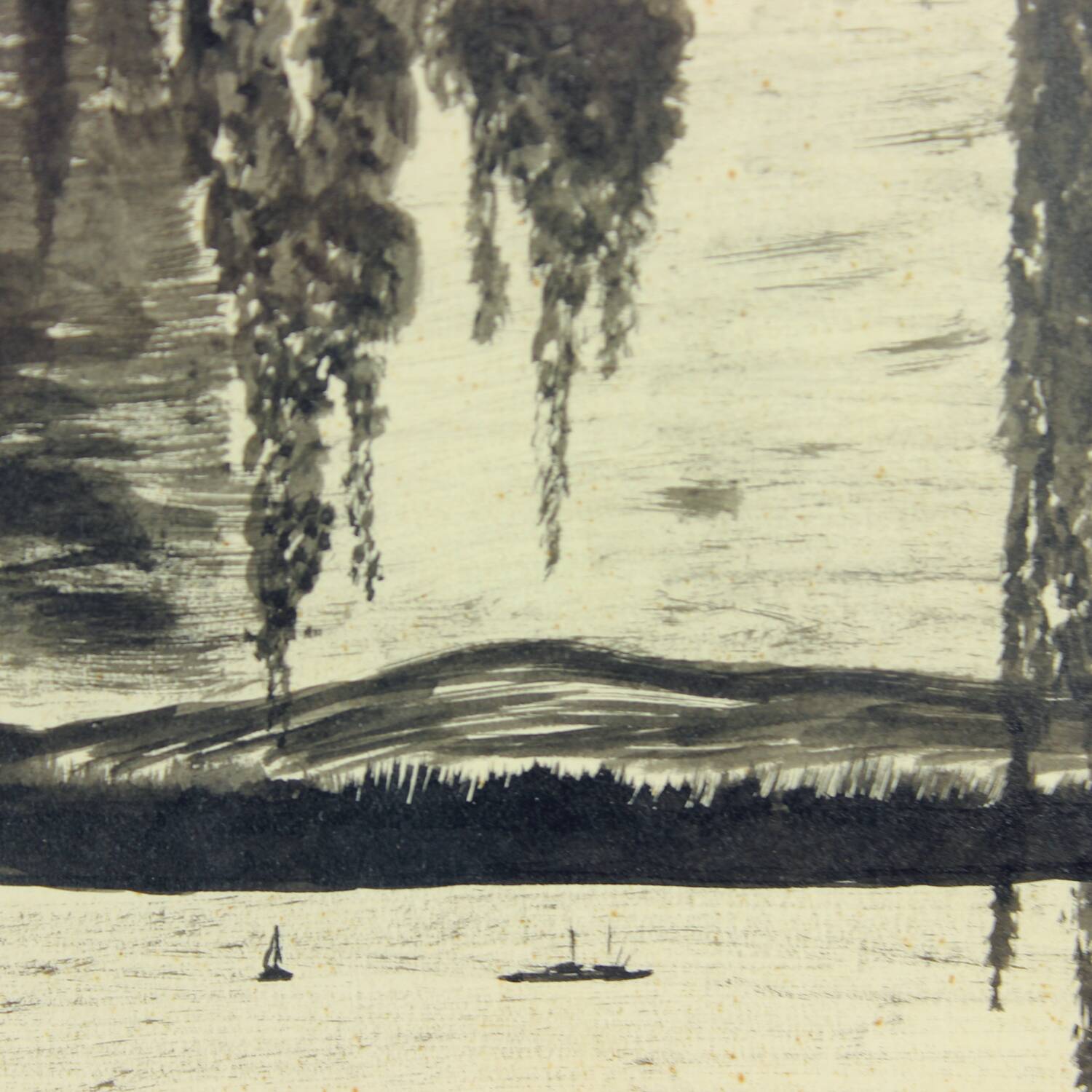 Ensemble de 2 peintures sur papier, signées Sestak 1972