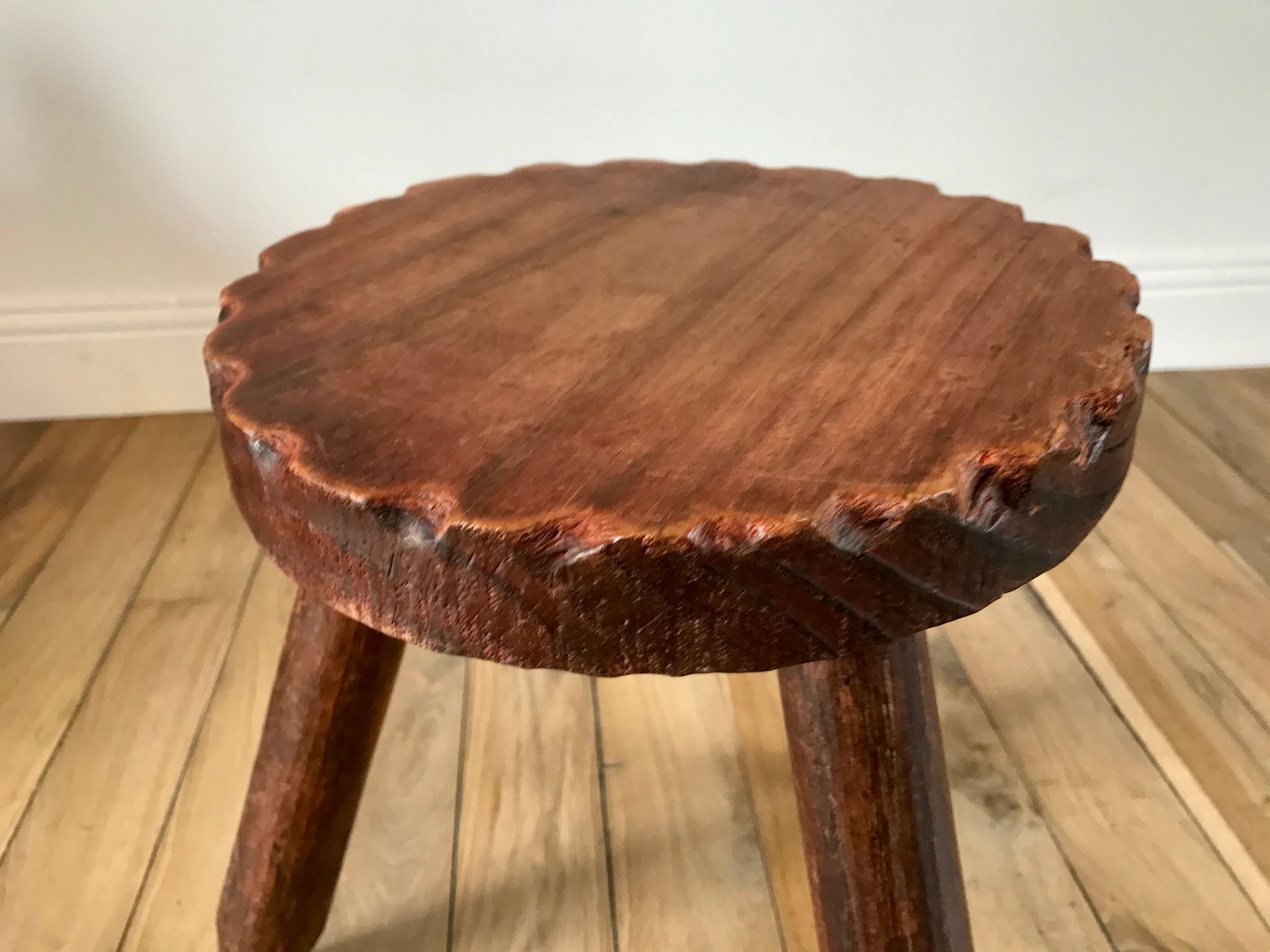Wooden tripod stool 40s-50s