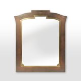 Sophisticated Belgo Chrome graphical mirror, Belgium ca. 1980