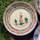 6 Quimper plates with old ceramic characters