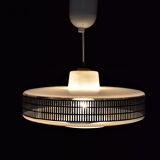 Ridged glass ceiling lamp