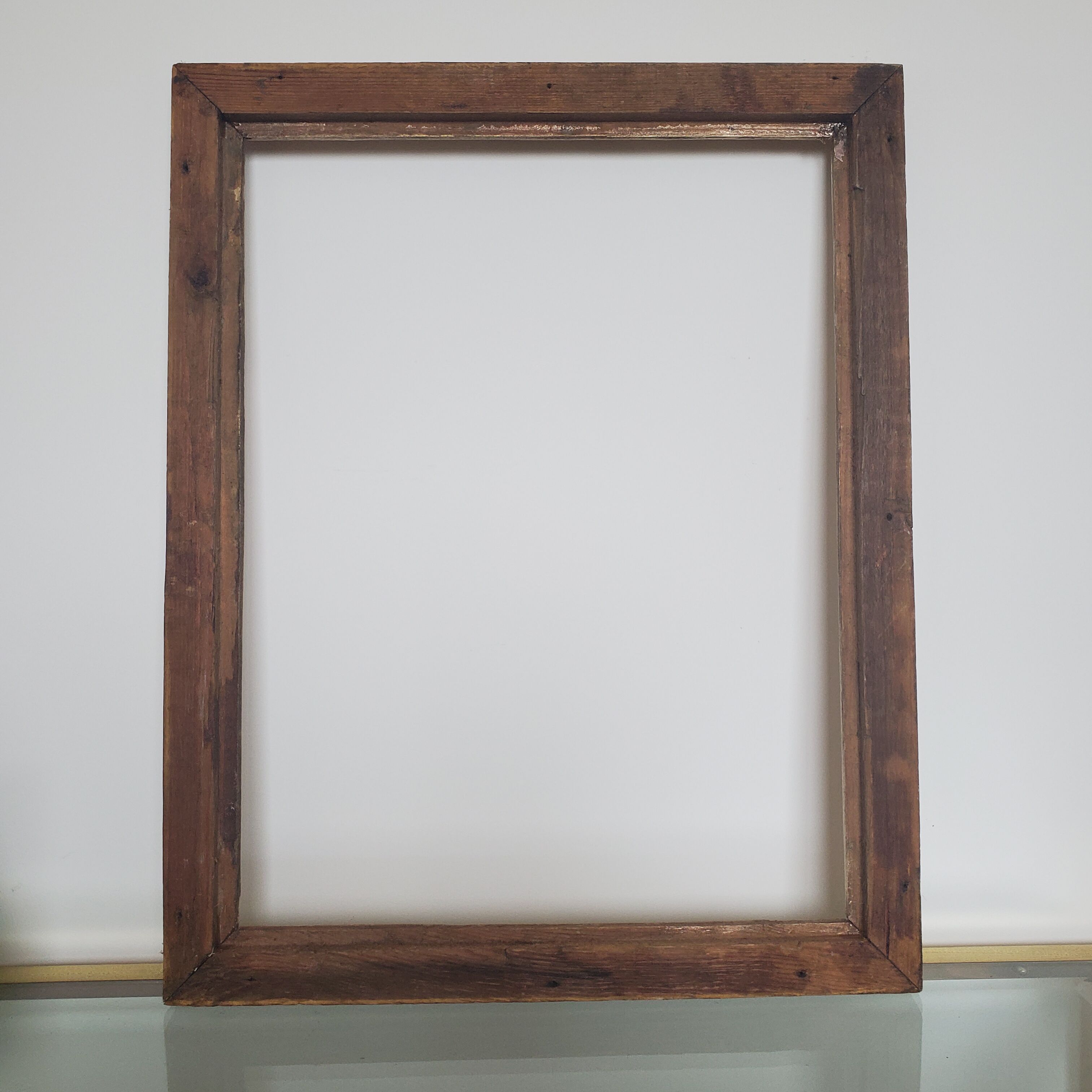 Large old gilded wooden frame