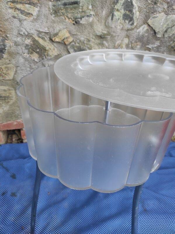 Ikea retro vintage plexiglass side table 40x59 cm