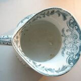 Toilet pitcher "chubby" in grey-blue, Les Canards de Sarreguemines