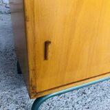 Mid-Century Vintage Storage Cabinet on Metal Legs