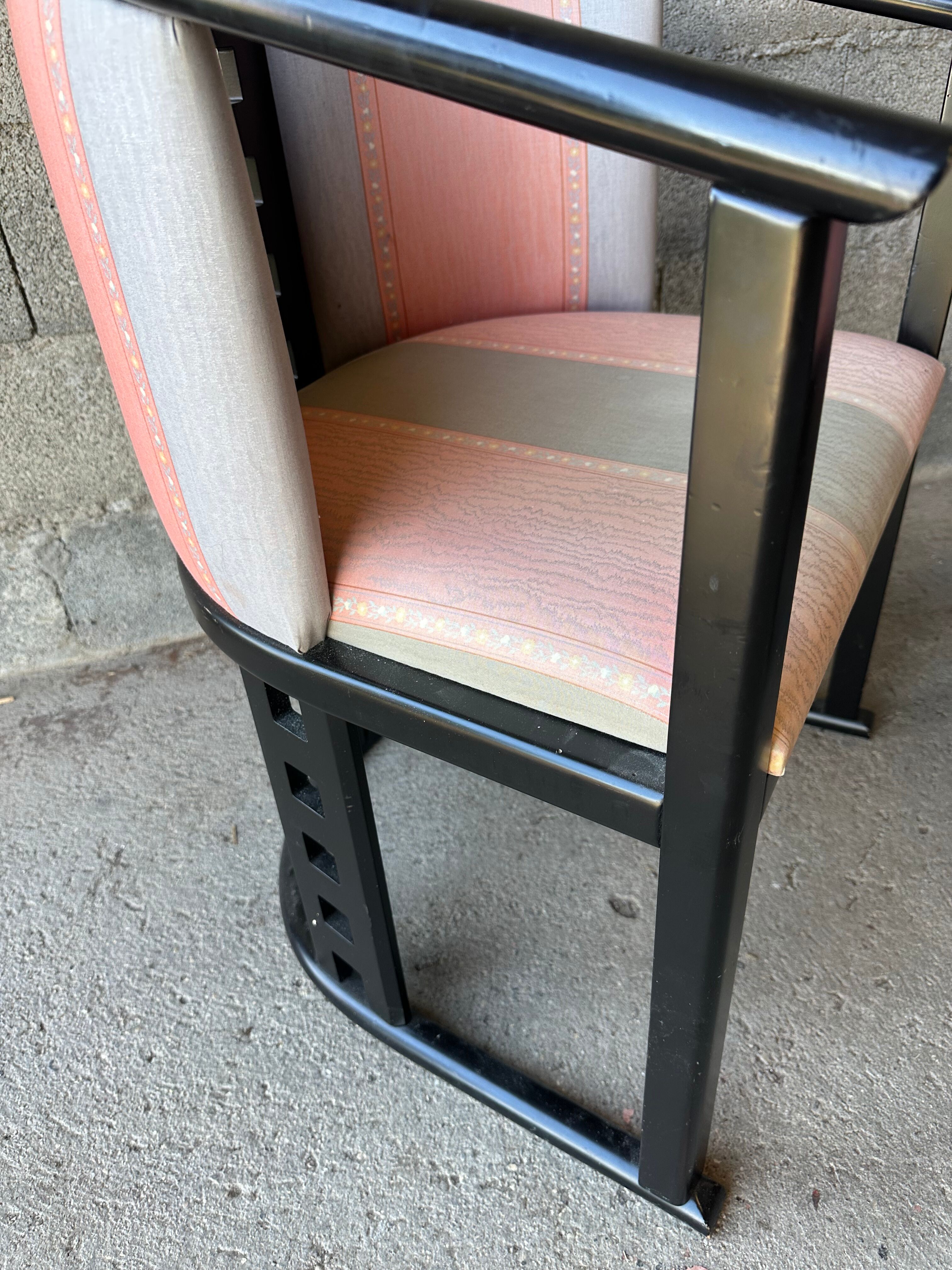 Pair of modernist armchairs