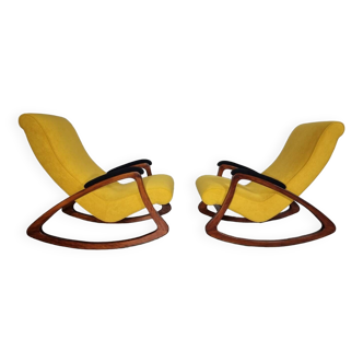 Chaises à bascule du milieu du siècle