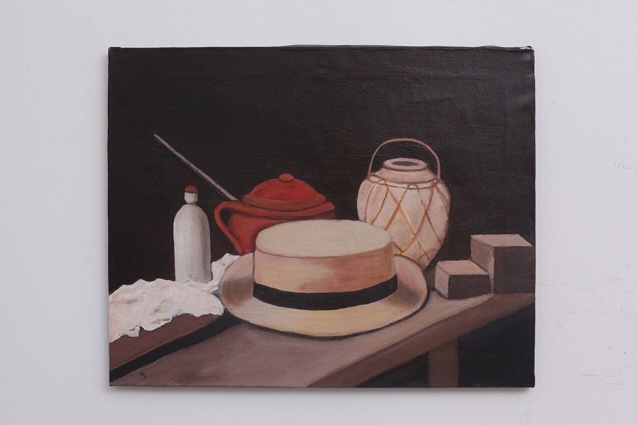 Oil painting on canvas - hat