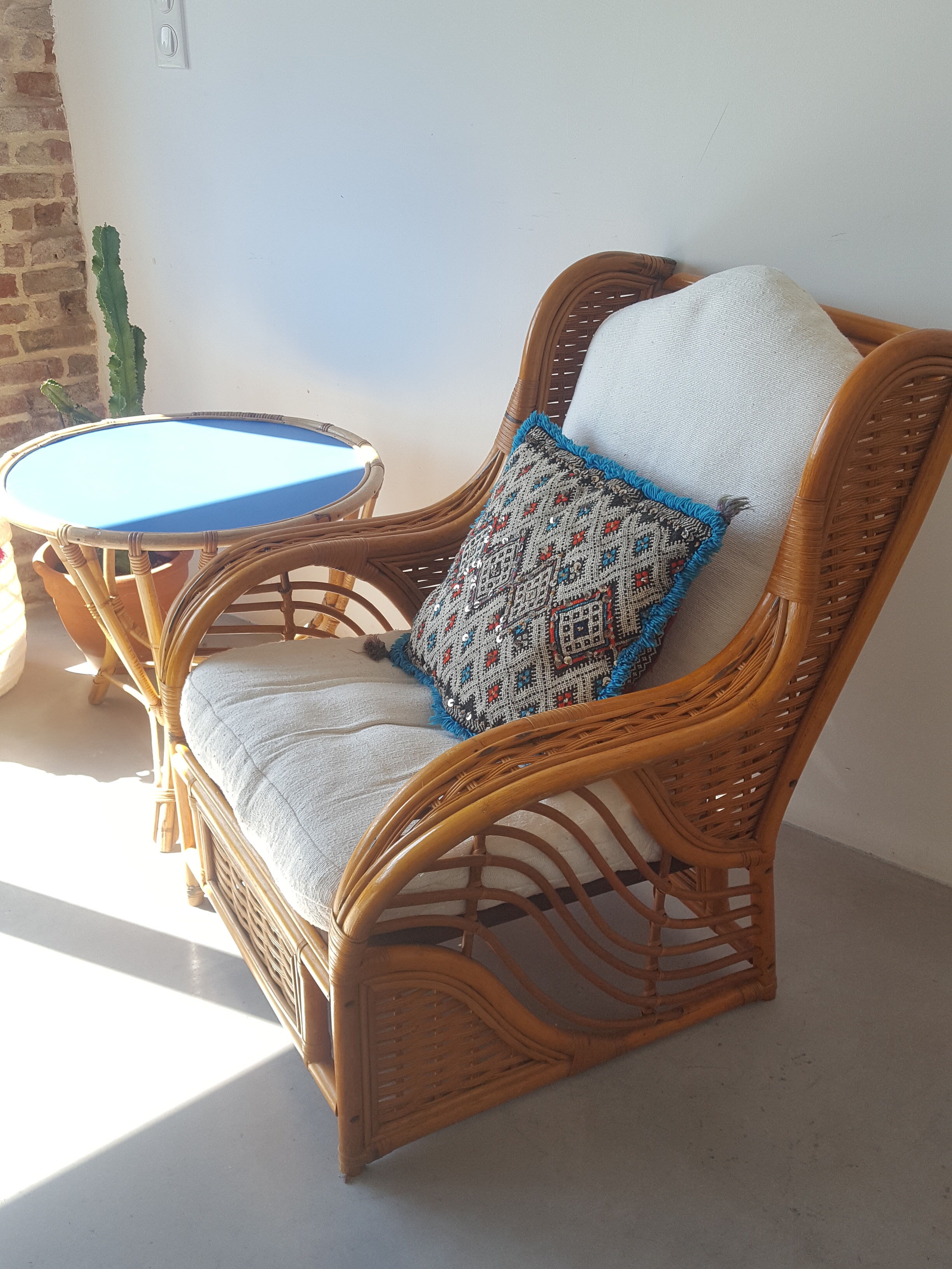 Fauteuil rotin