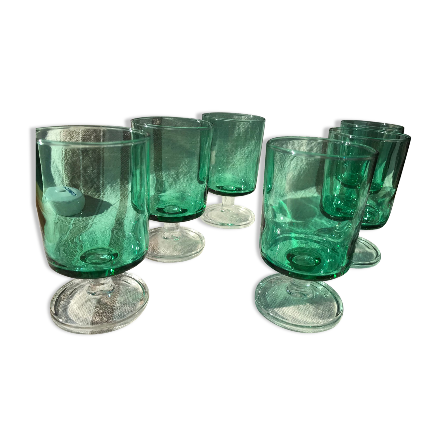 Ensemble 6 Petits Verres Cavalier Green Vert Luminarc Haut 73cm A 231714
