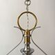 Petal hanging lamp in glass, brass and chrome metal 50