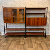Bibliothèque modulable vintage en palissandre 1960