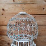 White retro bird cage