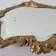 Golden brass table psyche mirror, art nouveau