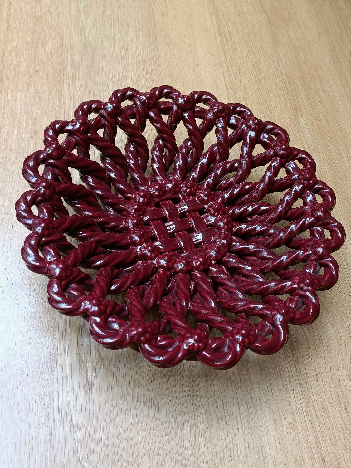 Cup, Vallauris woven basket