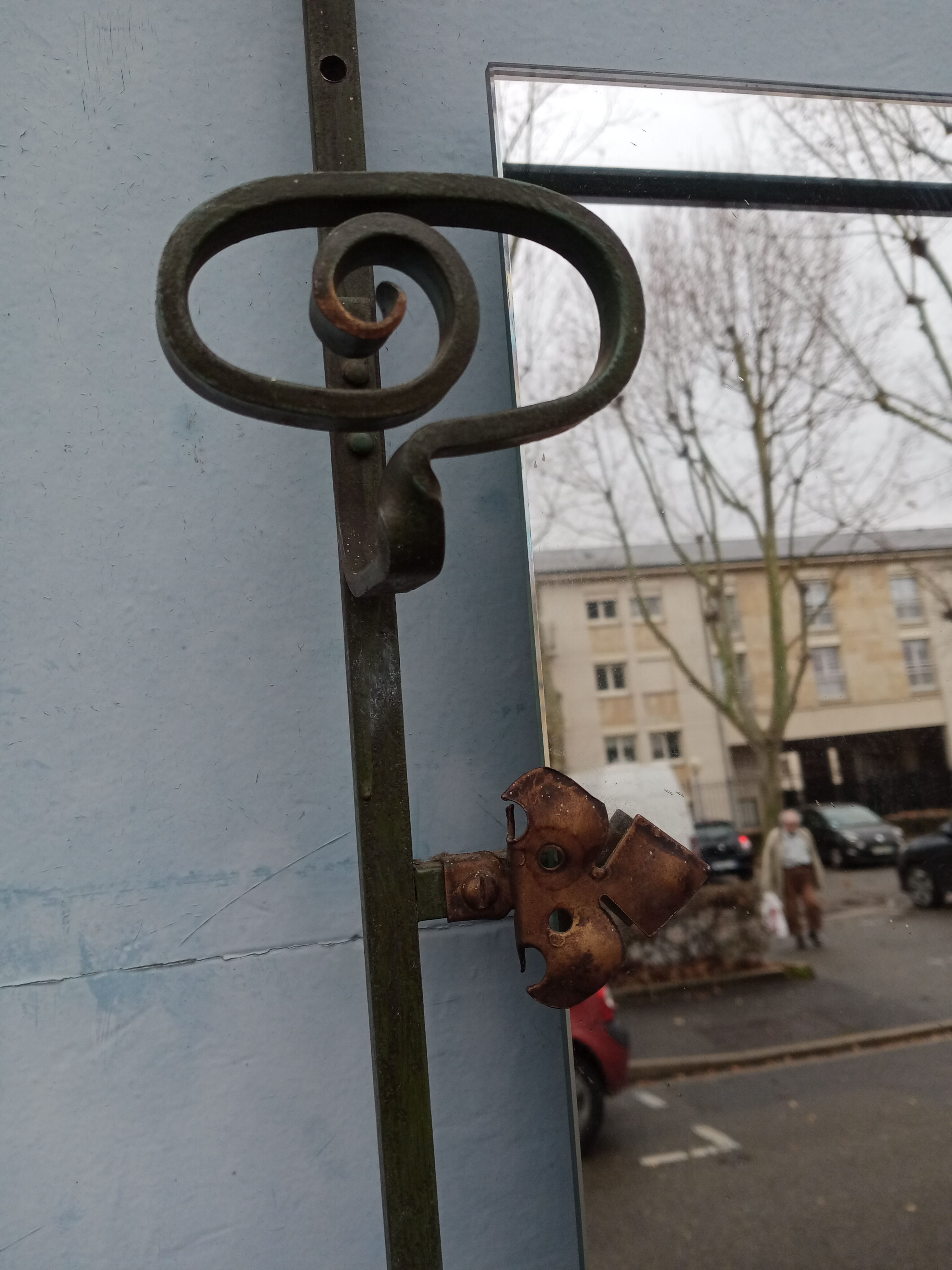 Cloakroom coat rack iron forge