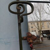 Cloakroom coat rack iron forge