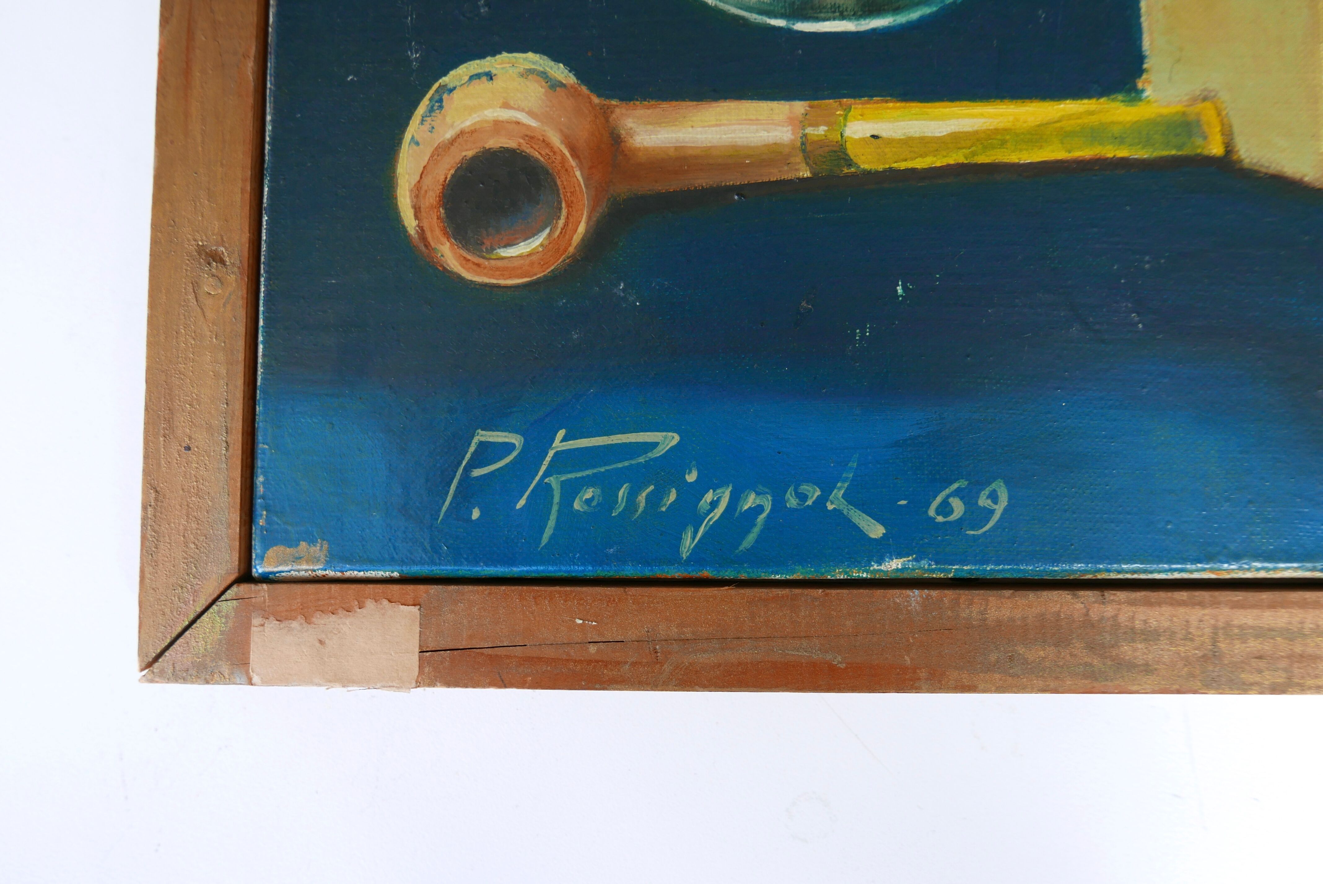 Painting, still life by Pierre Rossignol, 1960s