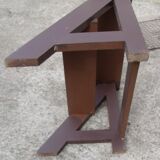 Old market foot stool wood