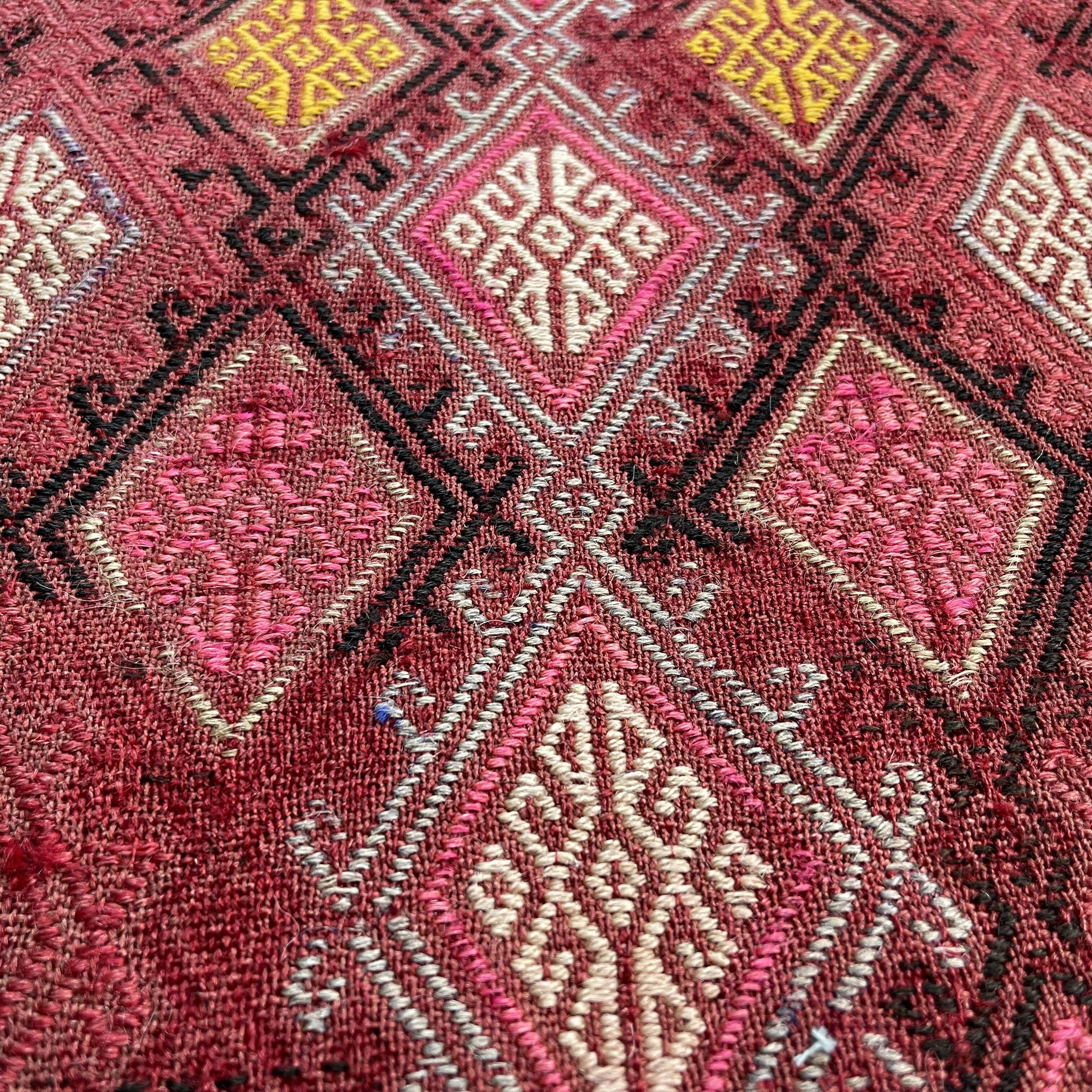 Vintage Turkish Mini Kilim Rug ,73 X 35 Cm