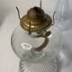 Old kerosene lamp Eagle USA glass brass XXth