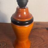 Solid wood table lamp base