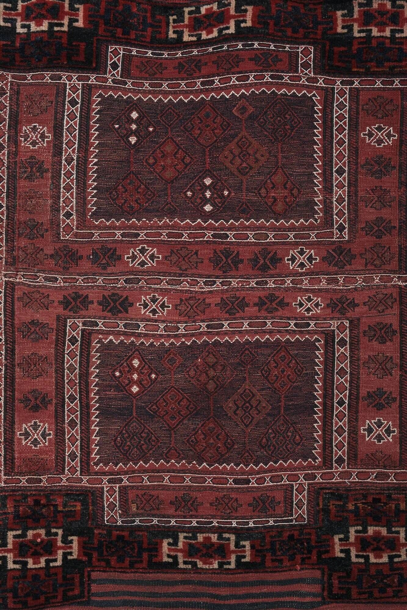 Vintage handmade Turkish rug 95x235 cm