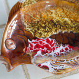 Beurrier forme de poisson de type Vallauris