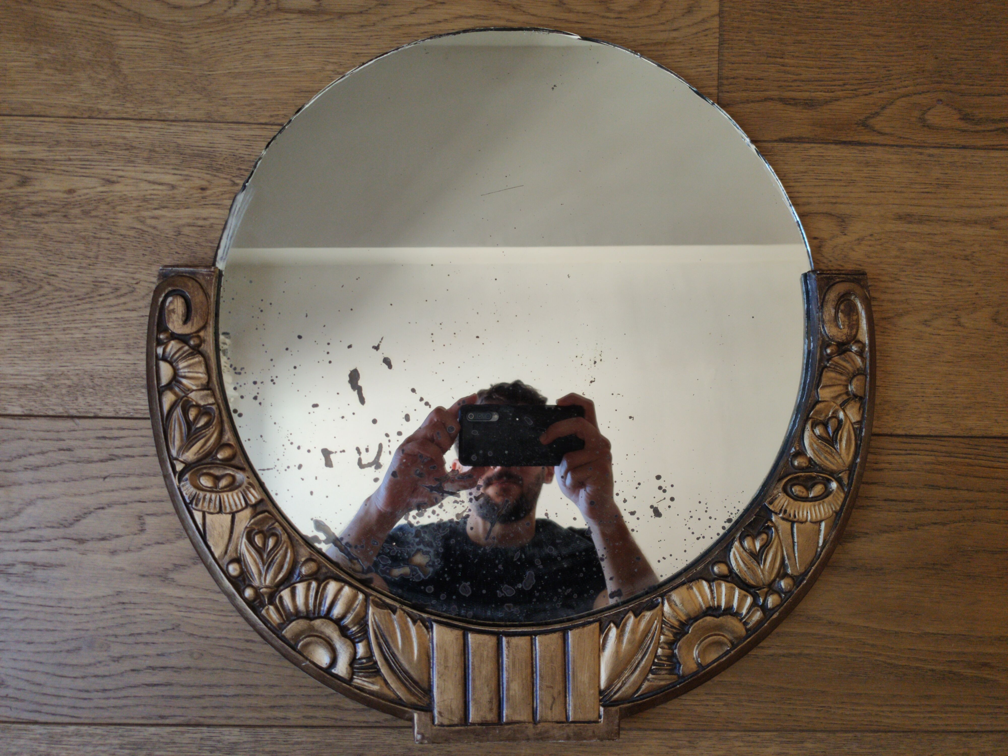 Art Deco mirror 44x 44cm