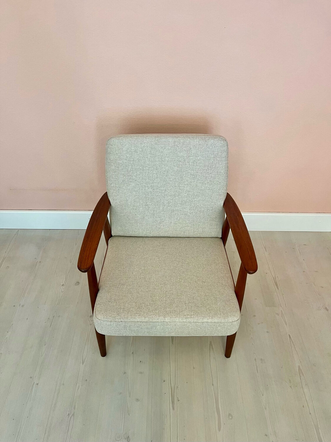 Danish midcentury teak easy chair by Getama