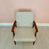 Danish midcentury teak easy chair by Getama