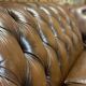 Chesterfield 3-seater cognac leather sofa from the 1980s