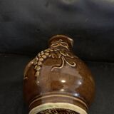 Belgian ceramic pitcher Barbotine glazed wine grape RF Belgium Old vintage terminal