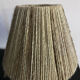 Vintage stoneware lamp and wool lampshade