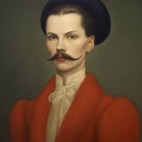 Portrait ancien - série “Les moustachu-e-s”