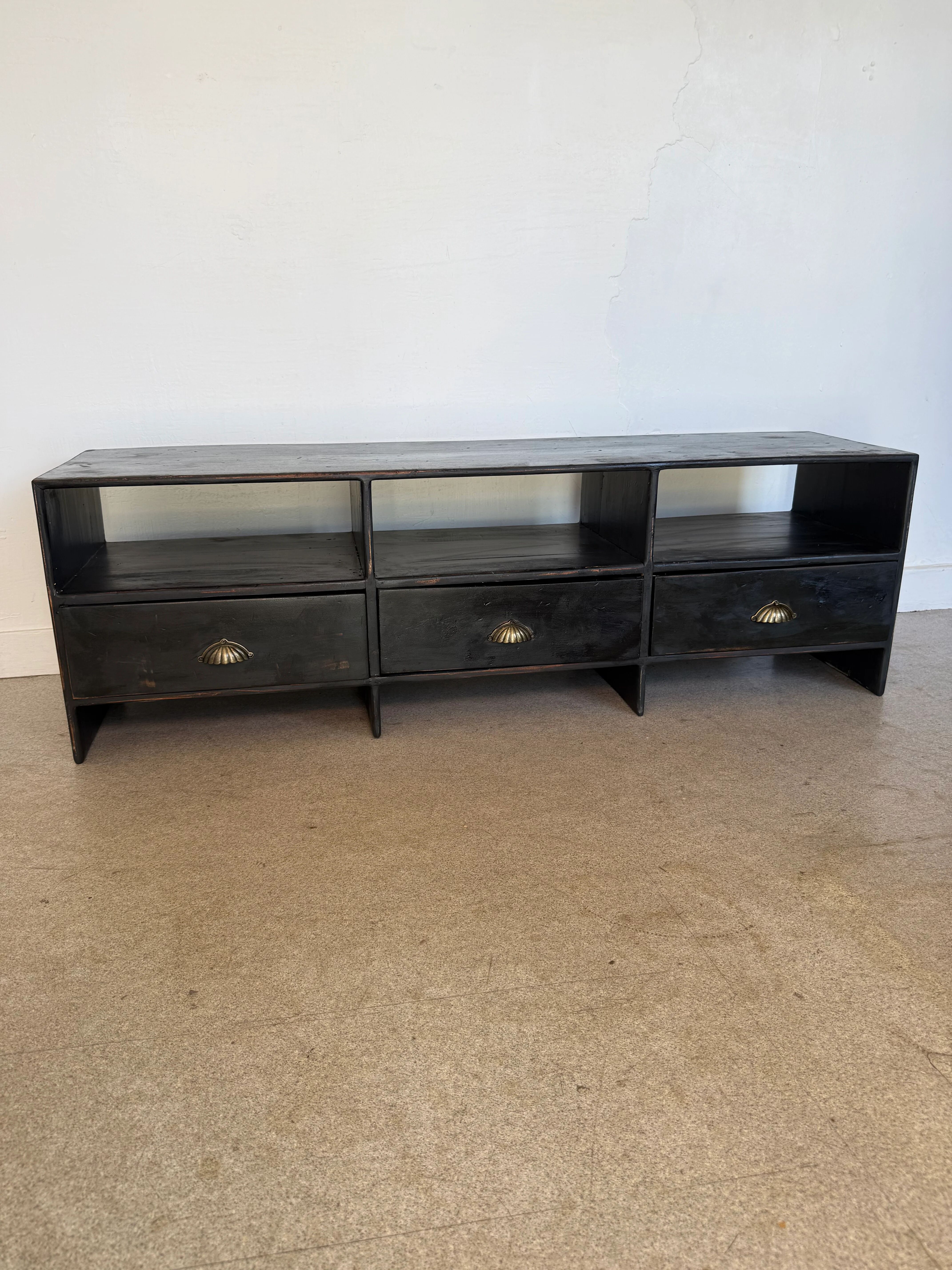 Meuble bas de métier vintage enfilade buffet meuble tv