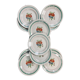 Set of 11 dessert plates Moulin des Loups Orchies