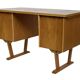 Bureau vintage des années 1960, design de bureau compact