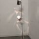 Space Age floor lamp with 2 chrome metal spotlights from the 60s/70s