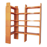 Vintage 1970s plastic corner bookcase designed by Olaf Von Bohr for Kartell