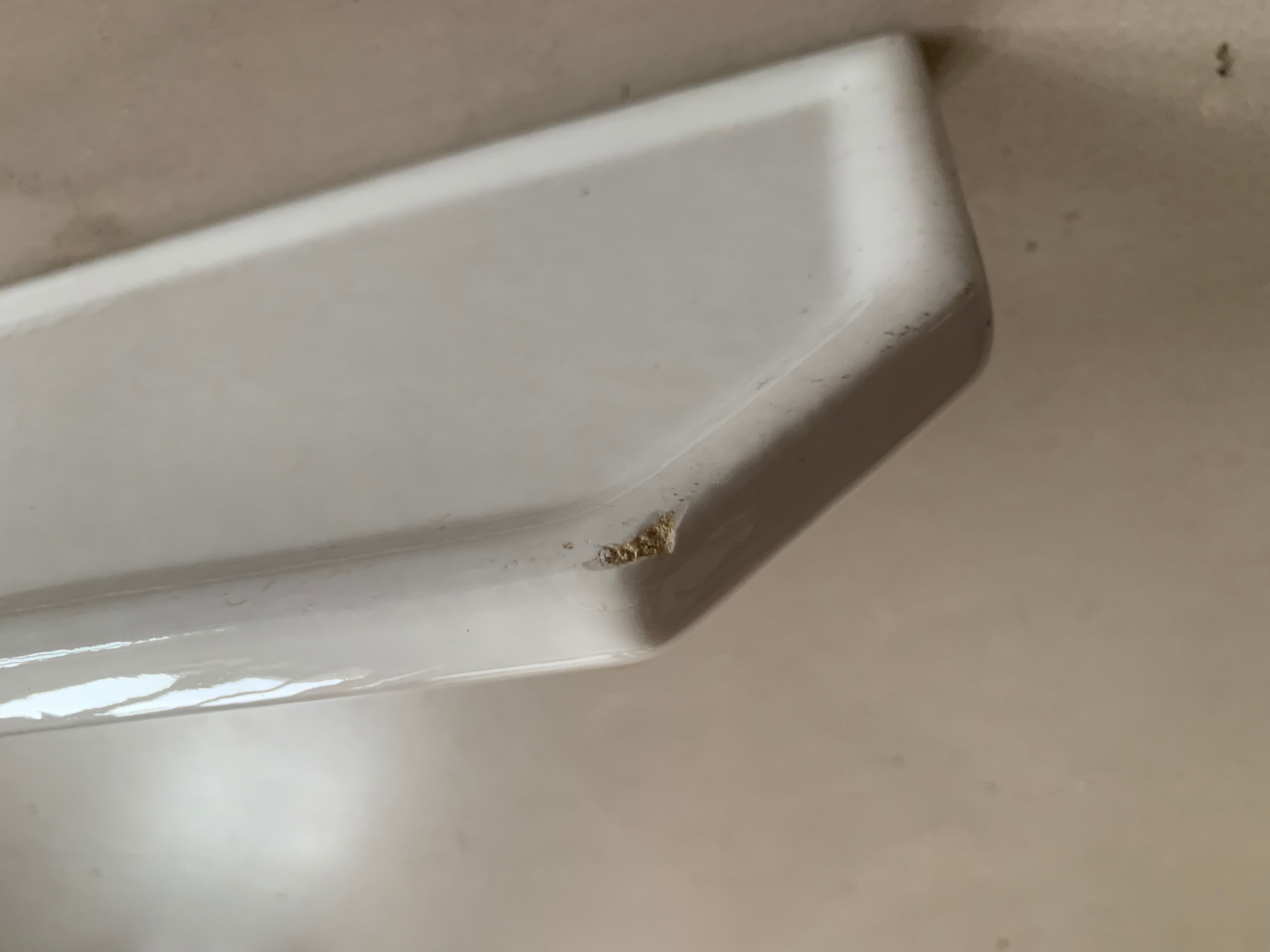 Antique ceramic shelf