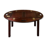 English mahogany coffee table in navy spirit - 50s