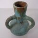 German studio ceramic handle vase by Lu & Gerd Grove, Lübeck, 1960s